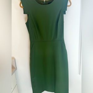 Green Shift Suiting Dress